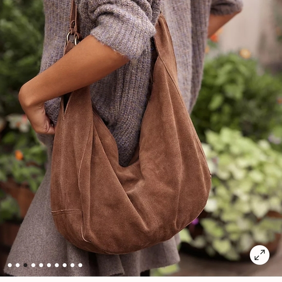 Free People Brown Suede Hobo Bag - Picture 5 of 6